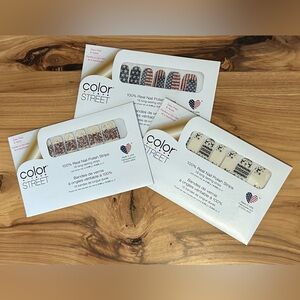 Color Street Holiday Trio Nail Polish Strips, Made In USA